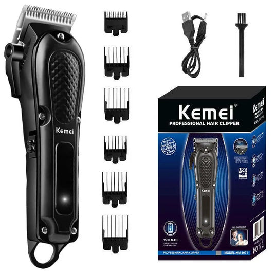 Maquina Kemei recargable cortadora de pelo recortadora de pelo sin cable barba para los hombres potente cortadora de pelo eléctrica máquina de corte de pelo ajustable