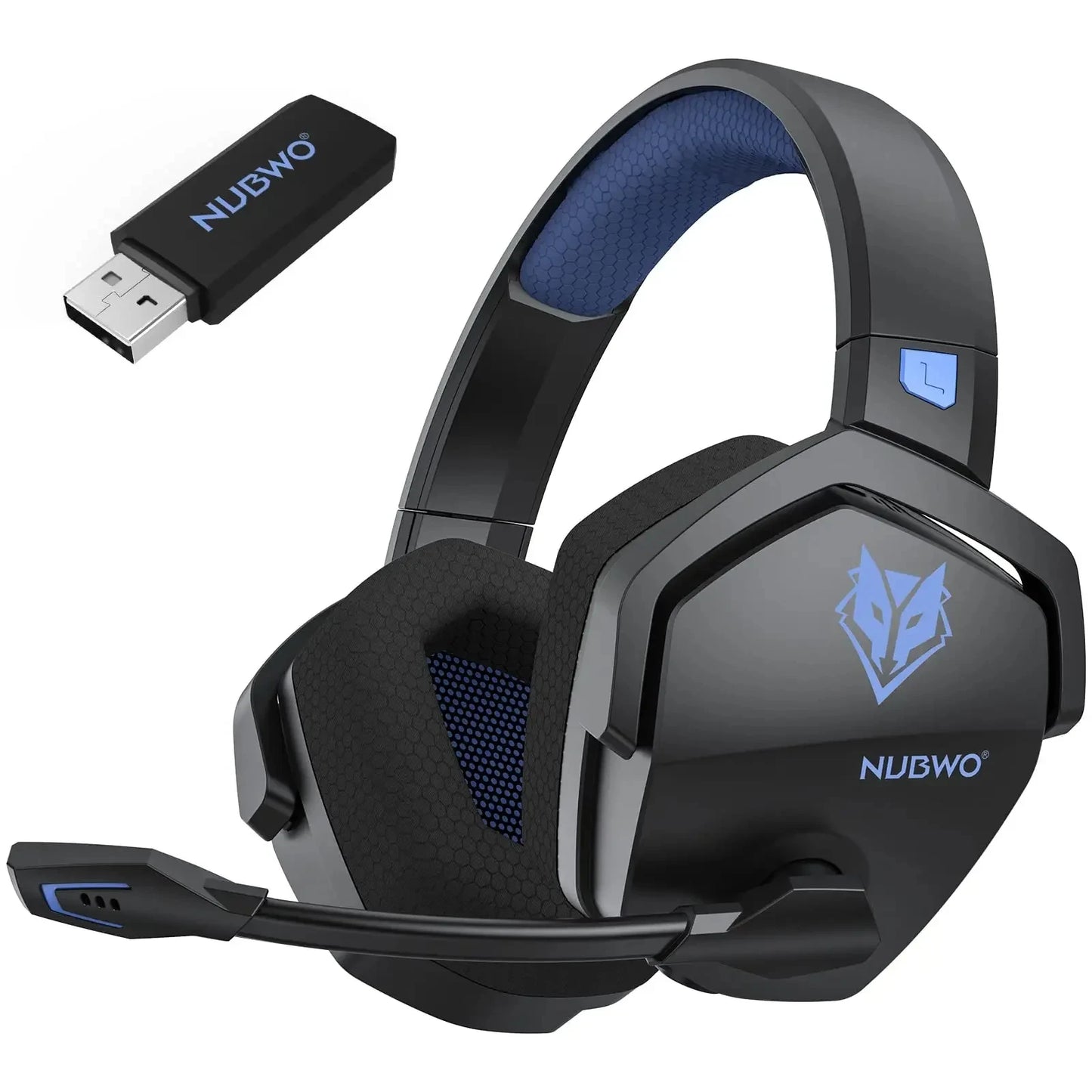 Auriculares inalámbricos NUBWO G06 con micrófono, compatibles con PS5, PS4, PC, móvil y Switch. Tecnología 2.4GHz y Bluetooth 5.3 para una experiencia de gaming superior.