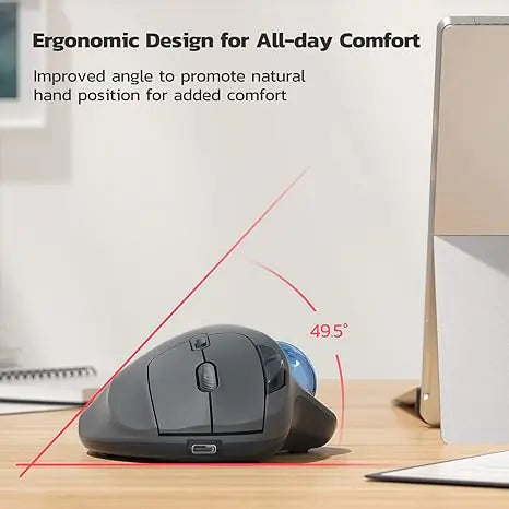 Mouse inalámbrica ergonómico